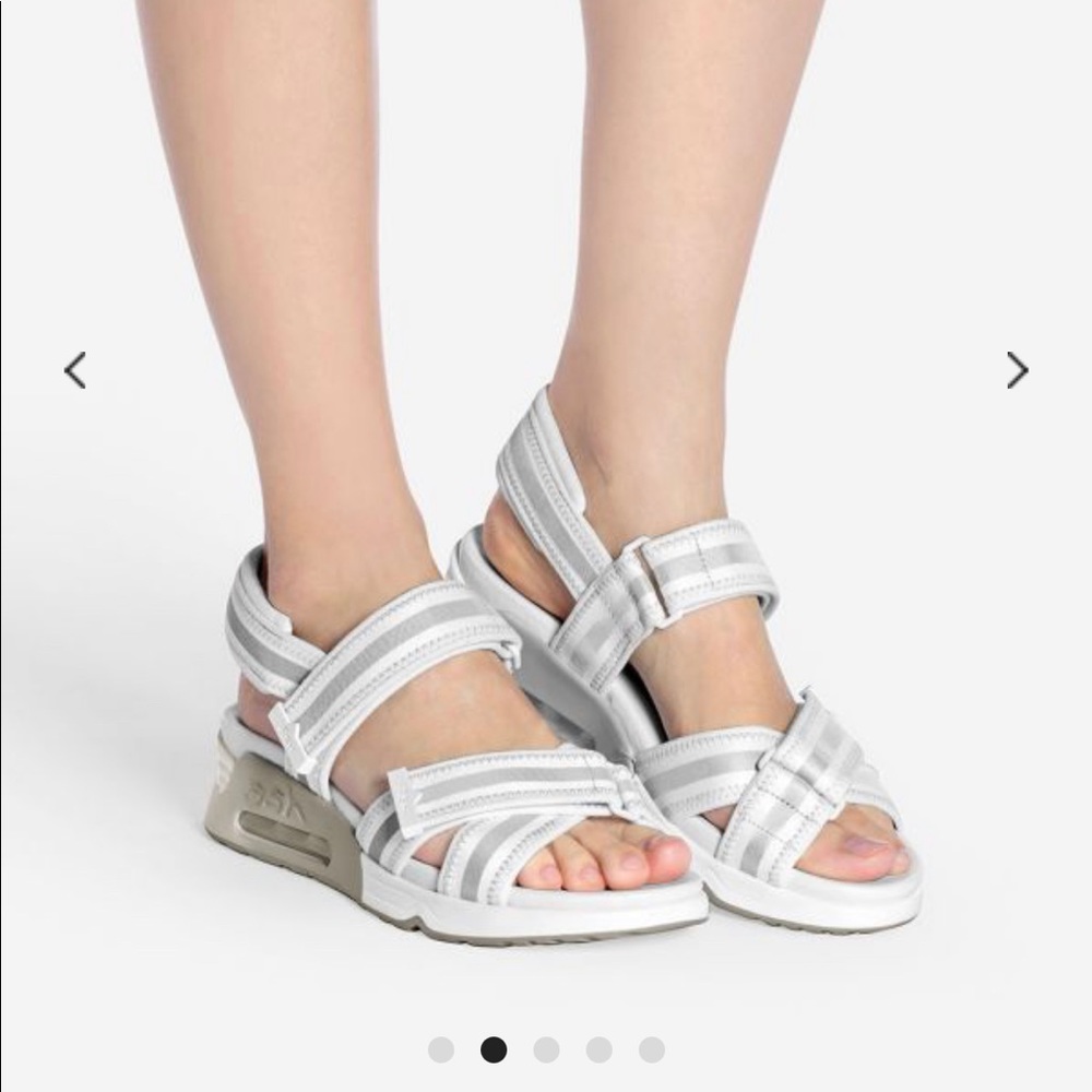 ASH Striped Platform Walking Sandals - Picture 7 of 7